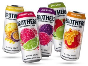 Brothers Fruity Cider Range 500ml (Toffee Apple, Dark Berries, Raspberry & Lime, Apple & Pear, Pineapple & Passionfruit)